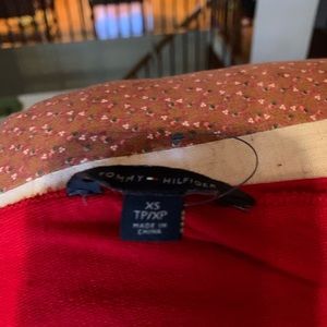 Tommy Hilfiger red crop top